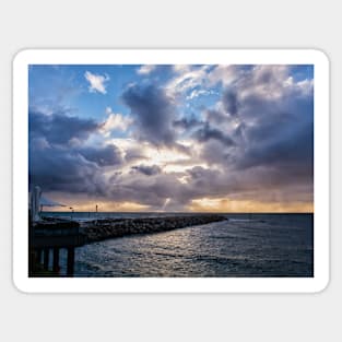 God Rays Over Glenelg Sticker